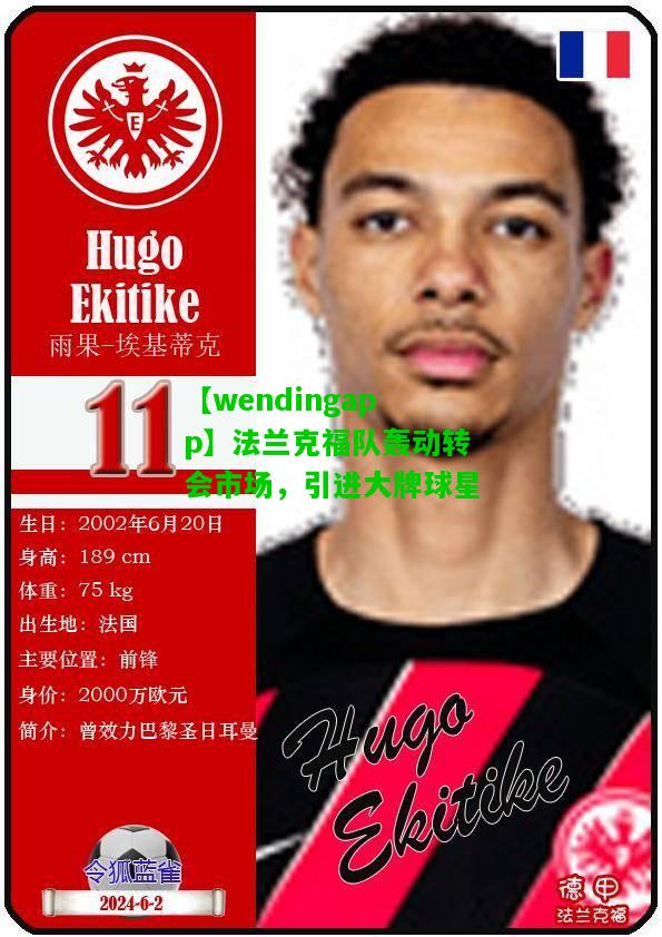 【wendingapp】法兰克福队轰动转会市场，引进大牌球星